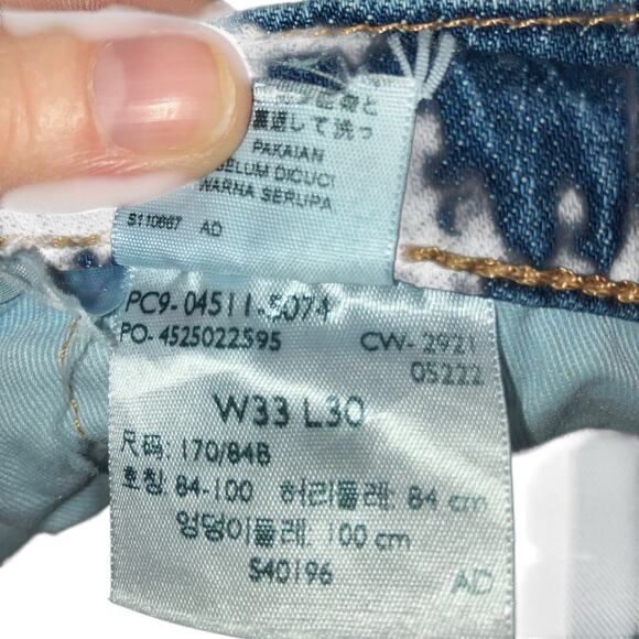 Men’s Levi’s 511 Slim Fit Medium Wash Jeans-size 33w30L - Picture 10 of 16